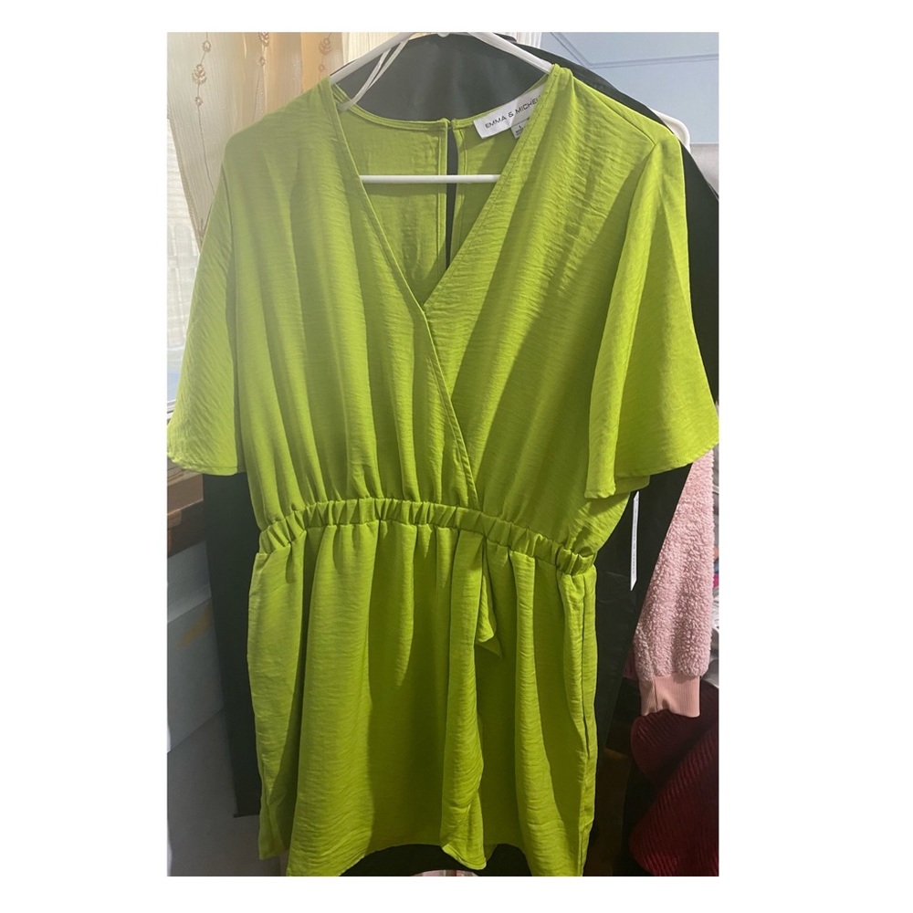 Lime green Emma & Michele romper